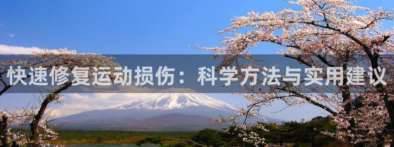 熊猫体育官网首页入口：快速修复运动损伤：科学方法与实用建议
